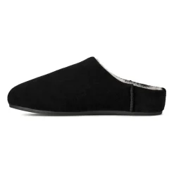 Sandales Slip-On en daim noir imperméables