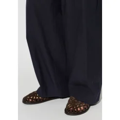 Sandales Tissées en Daim et Nubuck