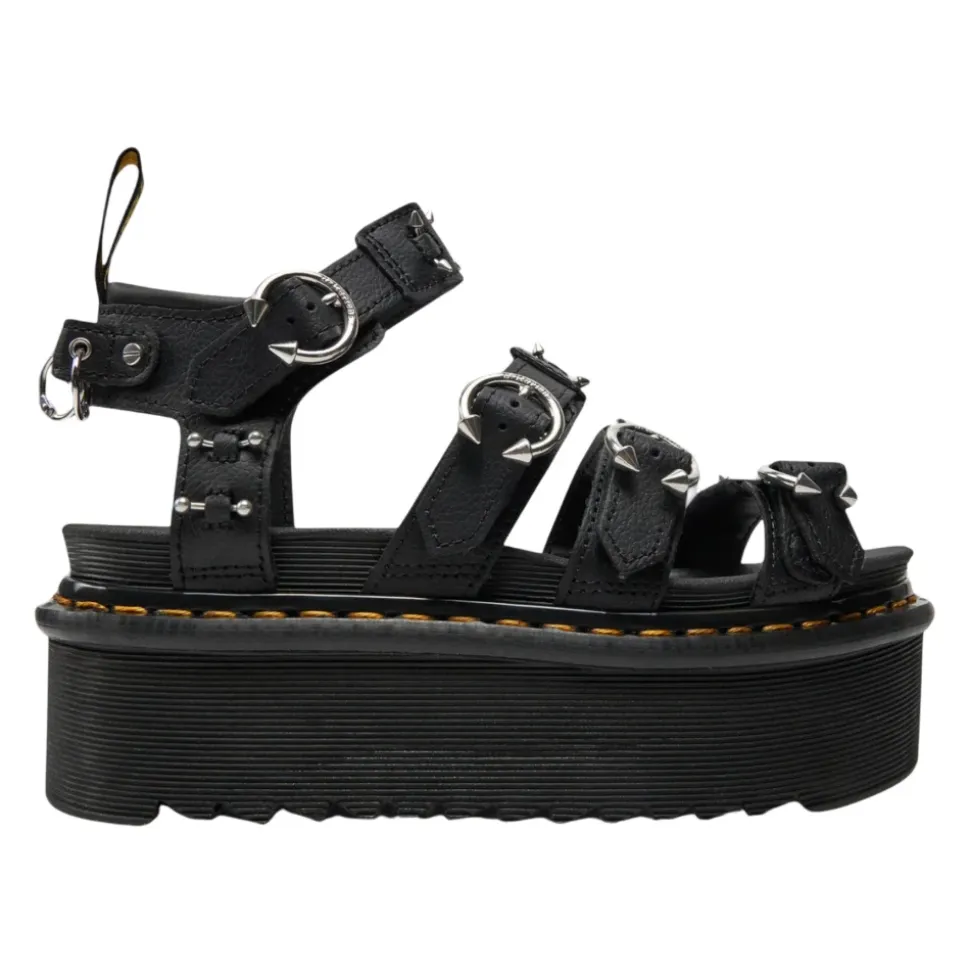 Sandalette en Cuir Clouté