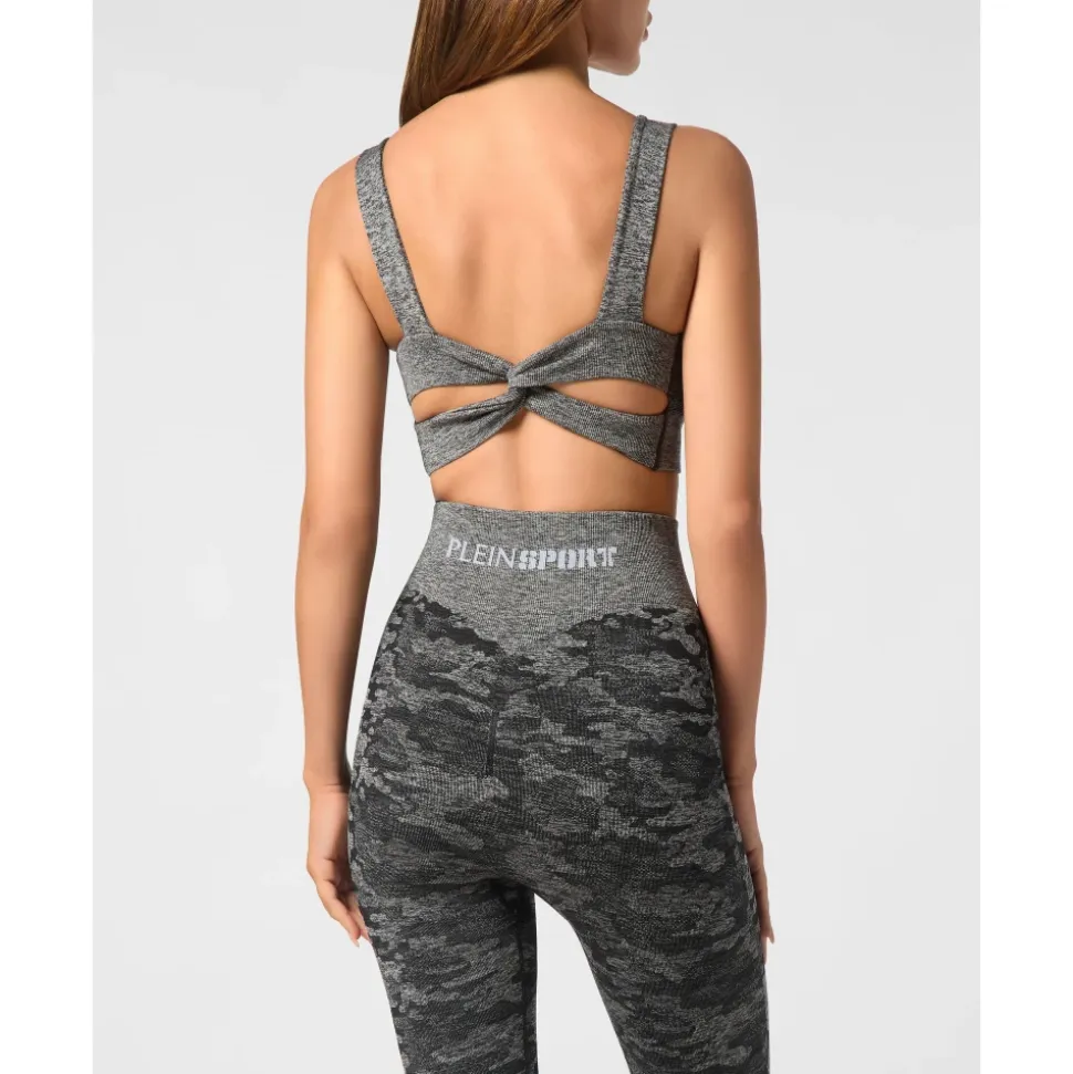 Seamless Crossed Straps Sport Bra