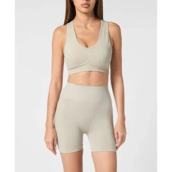 Seamless Wide Straps Sport Bra Logo