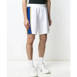 Short de sport à bandes latérales et logo