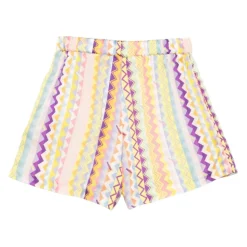 Shorts en viscose zig zag