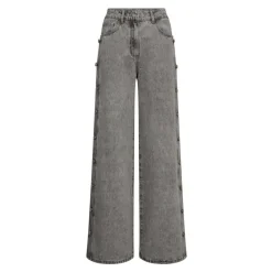 Side Panel Button Jeans