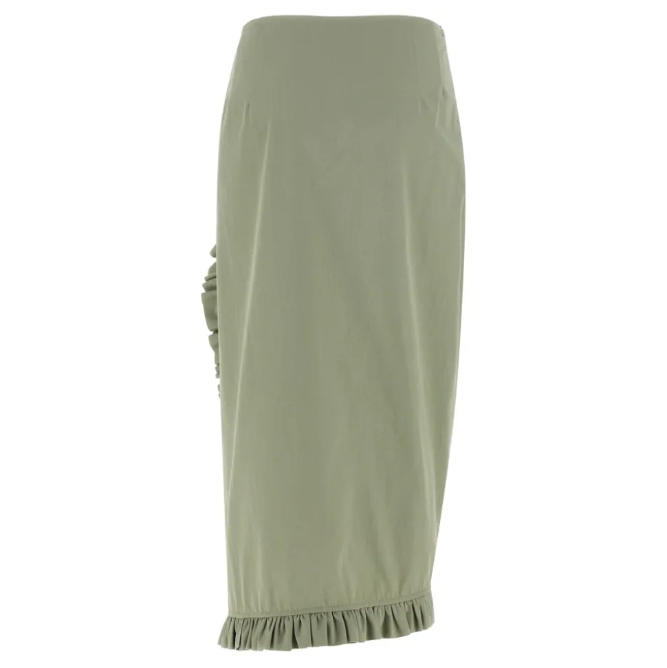 Sina Cotton Midi Skirt
