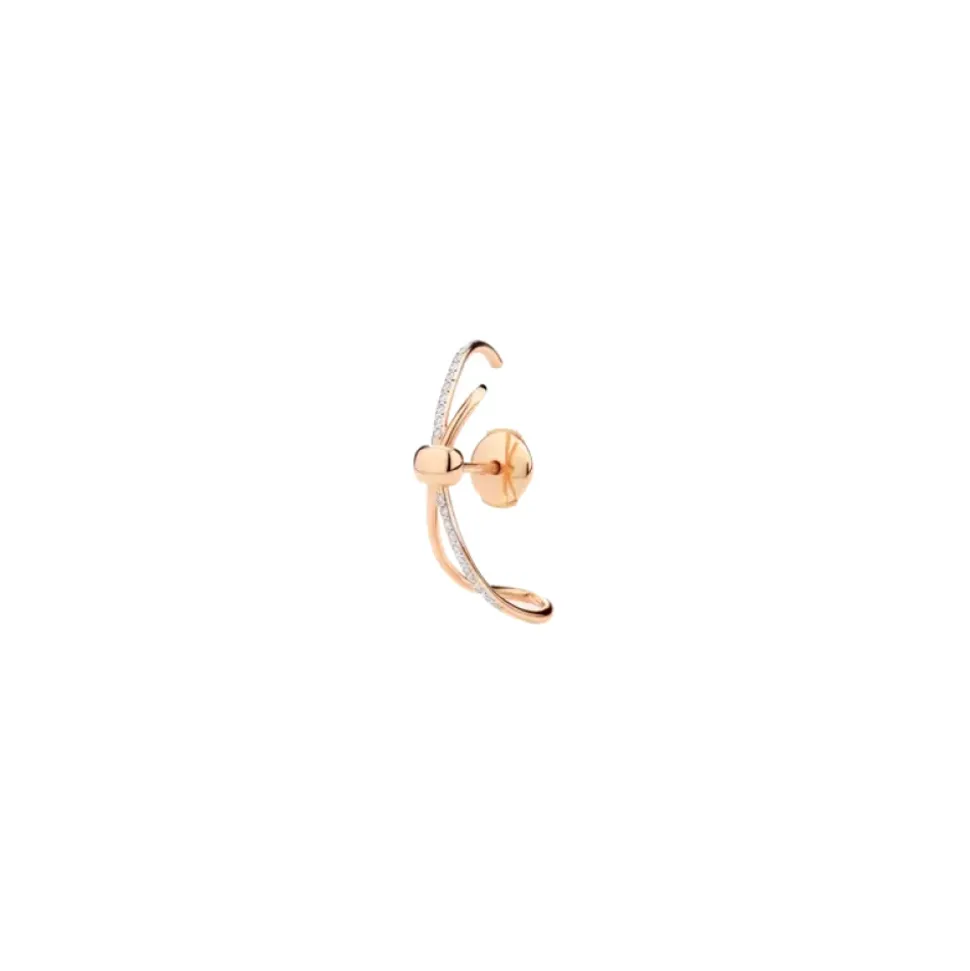 Single Ear Cuff Together en Or Rose et Diamants