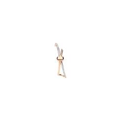 Single Ear Cuff Together en Or Rose et Diamants