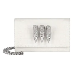 Small Croco Embossed Clutch Eagle