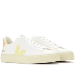 Sneaker Campo Blanc avec Détails Pêche