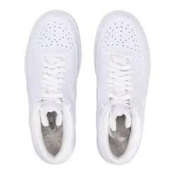 Sneaker en Cuir Blanc avec Logo Brodé