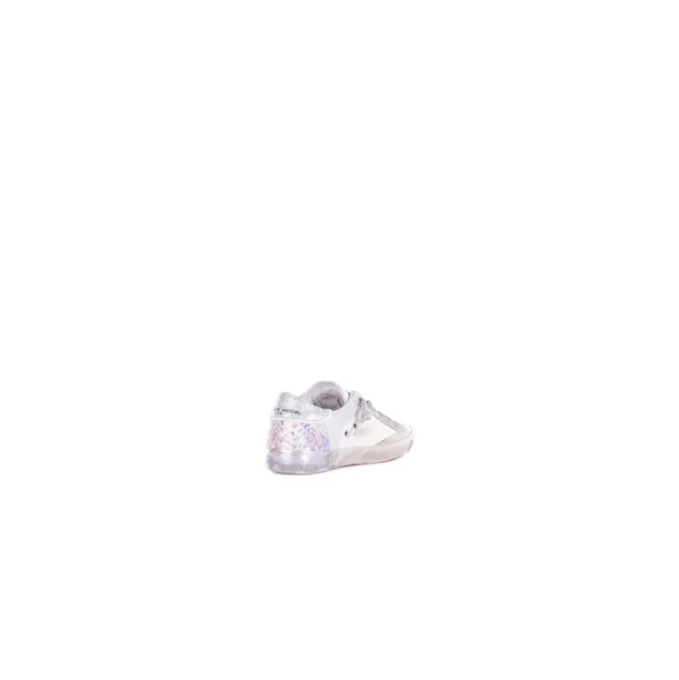 Sneakers avec logo et dessus en cuir