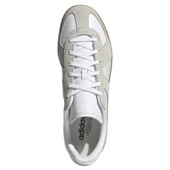 Sneakers Blancs en Cuir Lacets Semelle en Caoutchouc