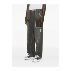 Stripe Patchwork Jeans