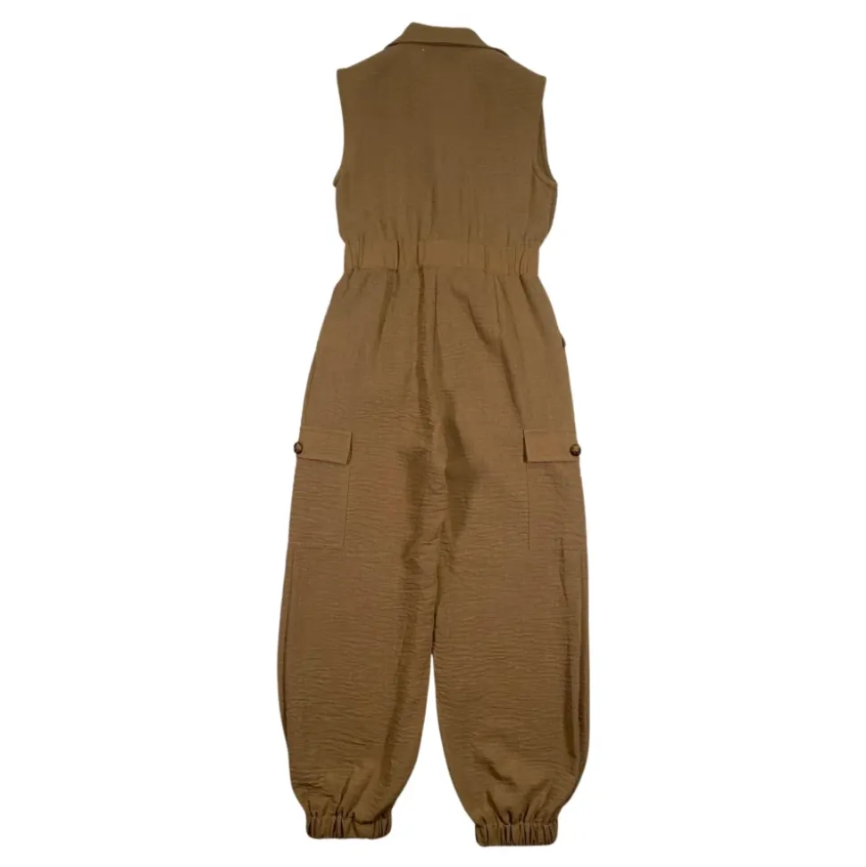 Survêtement beige avec col et zip