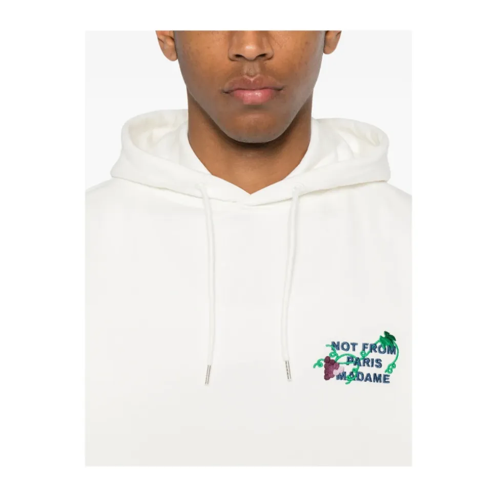 Sweat à capuche brodé de vigne