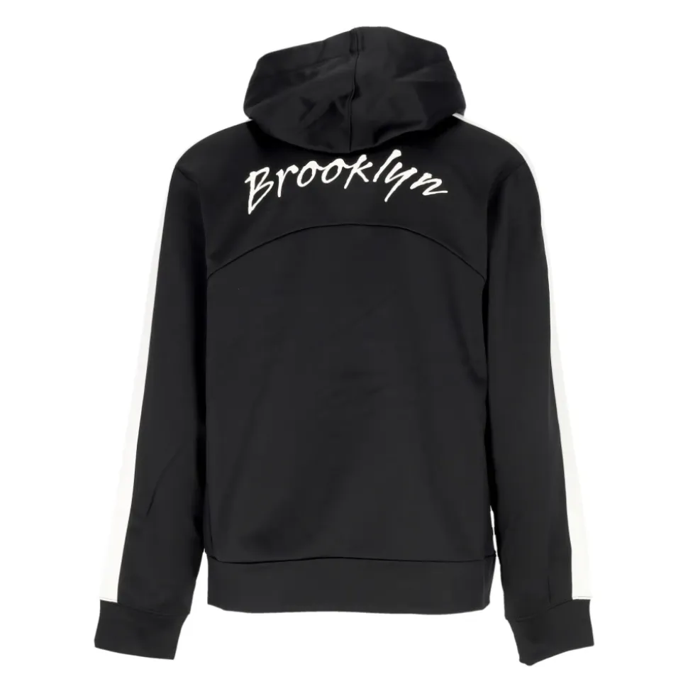 Sweat à capuche Brooklyn Nets Courtside Noir/Blanc