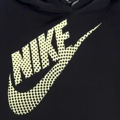 Sweat à capuche court noir Vêtements de sport en molleton