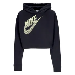 Sweat à capuche court noir Vêtements de sport en molleton