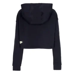 Sweat à capuche court noir Vêtements de sport en molleton
