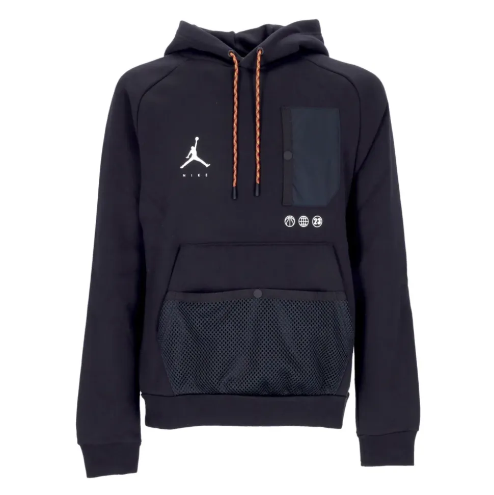 Sweat à capuche en molleton noir