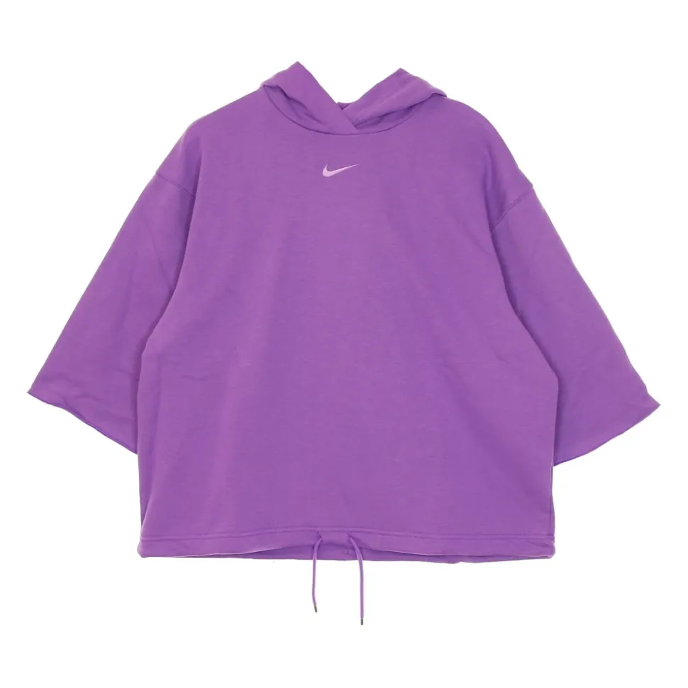 Sweat à Capuche Manches Courtes French Terry