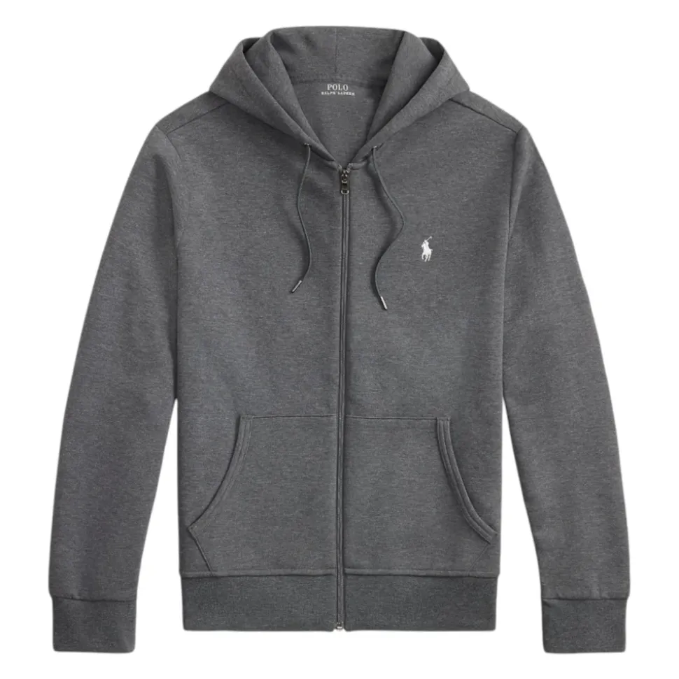 Sweat à capuche zippé en maille double