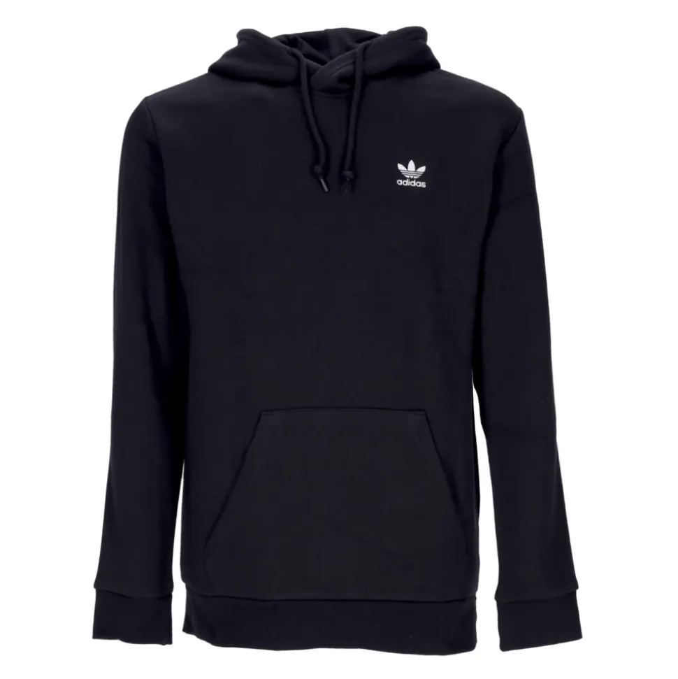 Sweat-shirt à capuche noir Trèfle Adidas léger