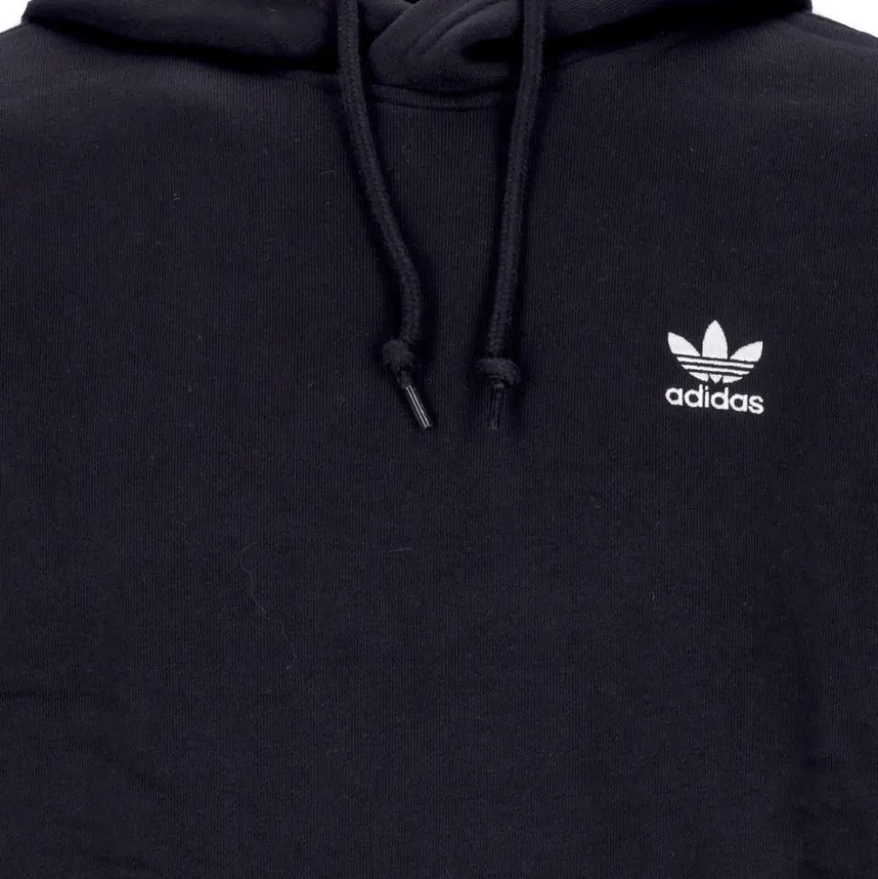 Sweat-shirt à capuche noir Trèfle Adidas léger
