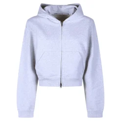 Sweatshirt à capuche zippé avec hotfix sur toute la surface