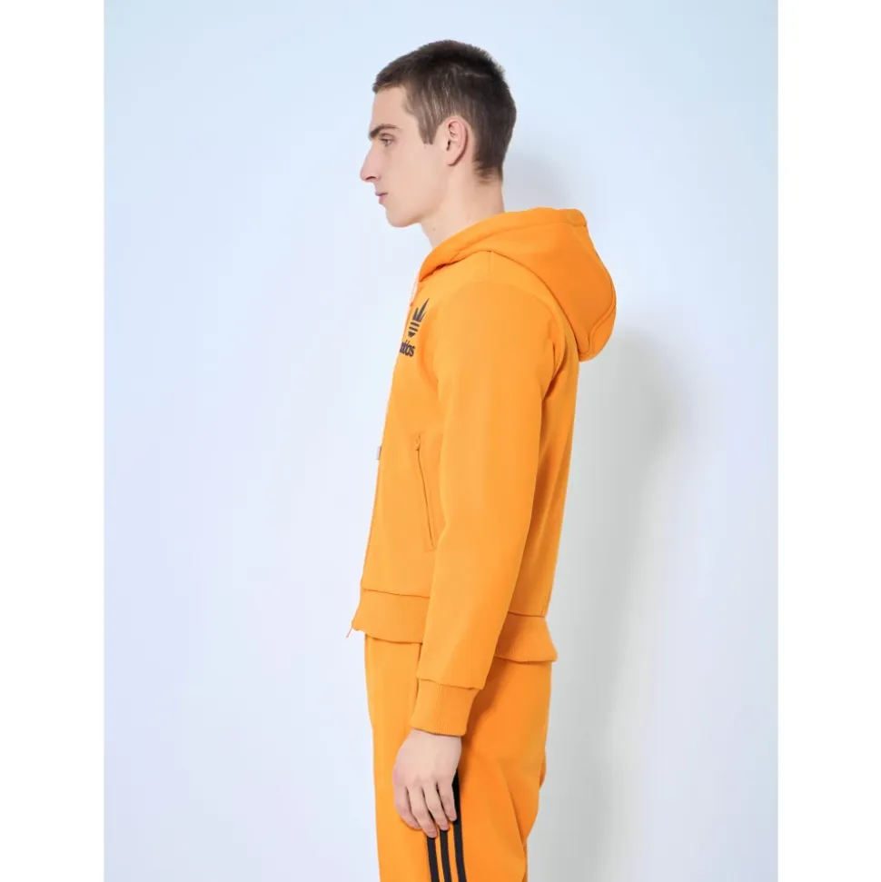 Sweat-shirt à capuche zippé avec logo