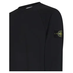 Sweatshirt à col rond teint en pièce