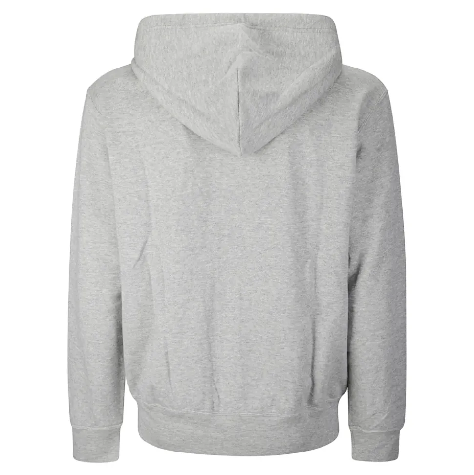 Sweat-shirt à fermeture éclair avec emblème rouge
