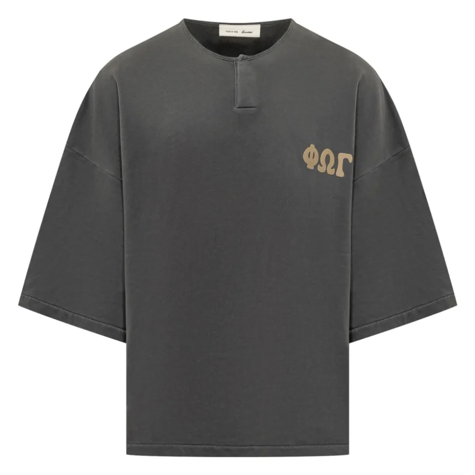 Sweatshirt Henley 3/4