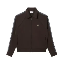 Sweatshirt zippé marron fabriqué en France