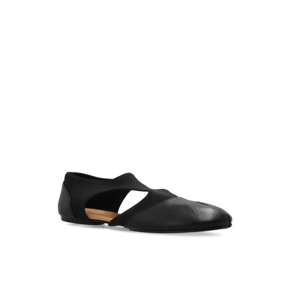 Tabi Ballerines en cuir de veau