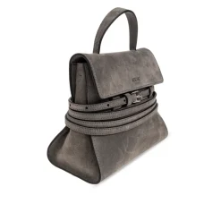 Tie Me Suede Bag
