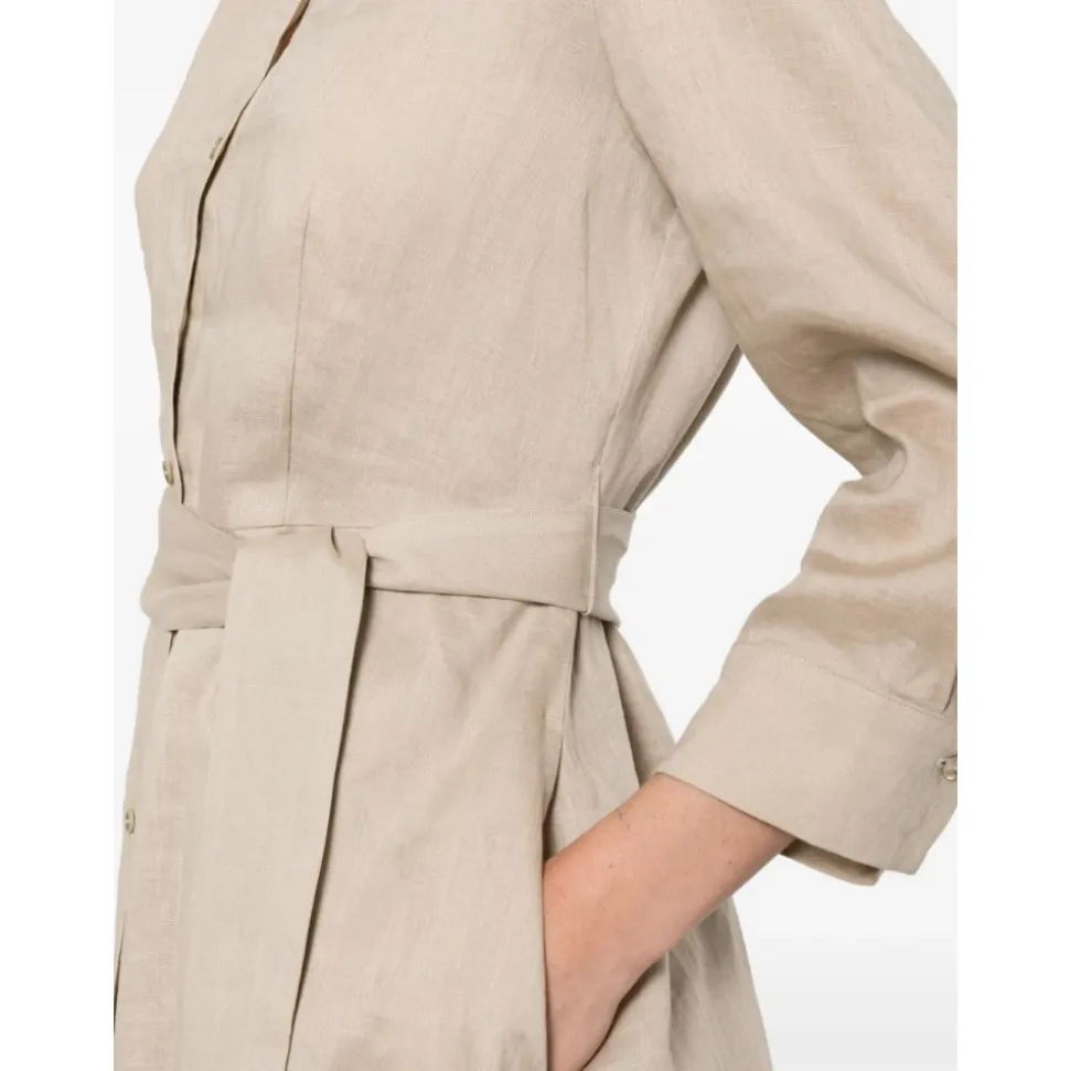 Tie-Waist Shirt Dress