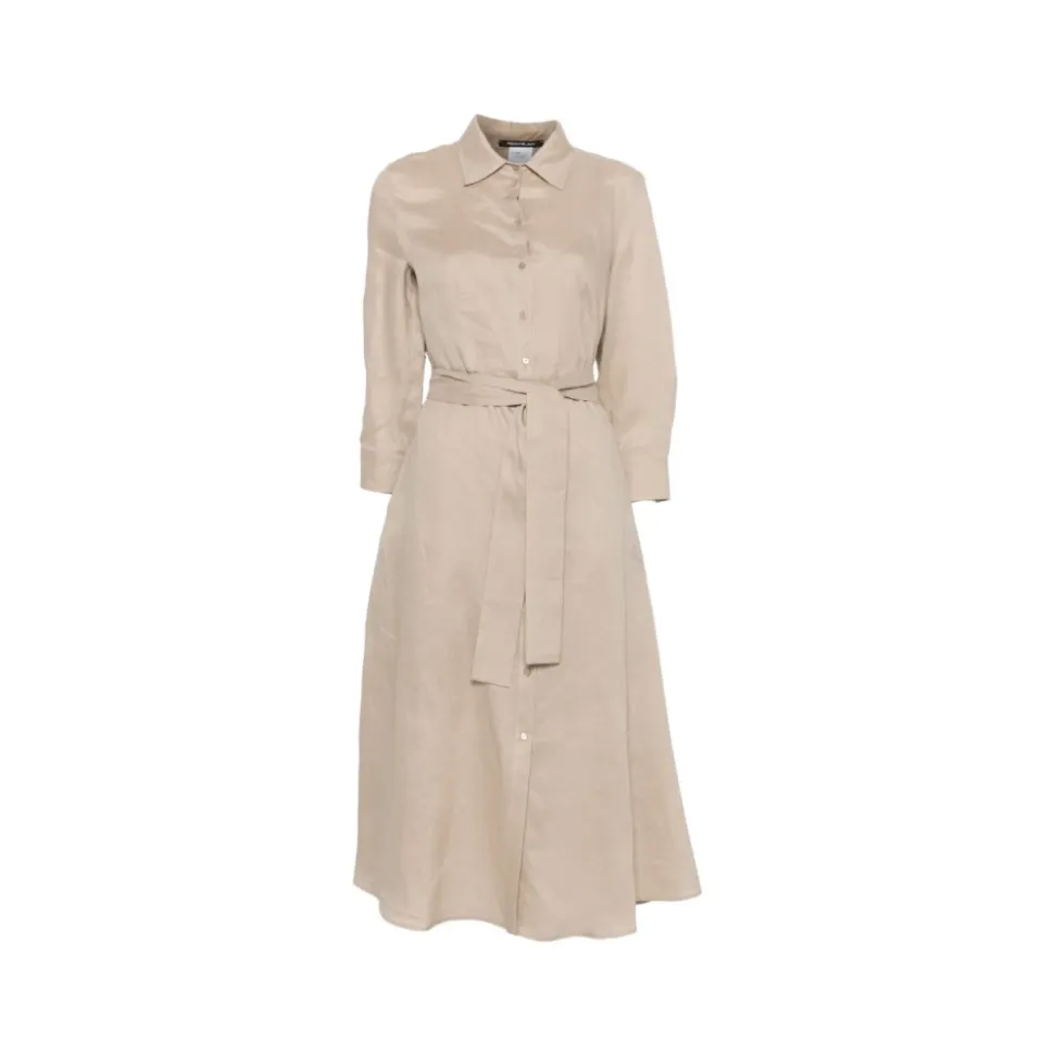 Tie-Waist Shirt Dress