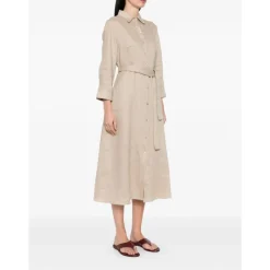Tie-Waist Shirt Dress