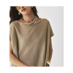 Top ample en lurex