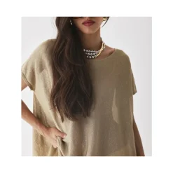 Top ample en lurex