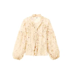 Top Charme Romantique avec Broderies Délicates