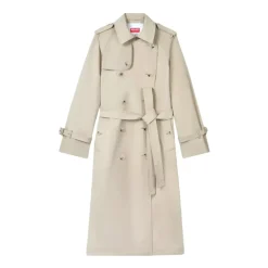 Trench Beige avec Épaulettes