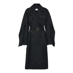 Trench-coat en mélange de laine