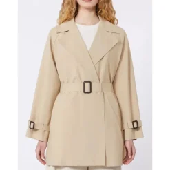 Trench-coat en toile technique déperlante