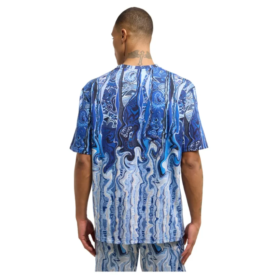T-shirt Artistique à Imprimé Tricoté