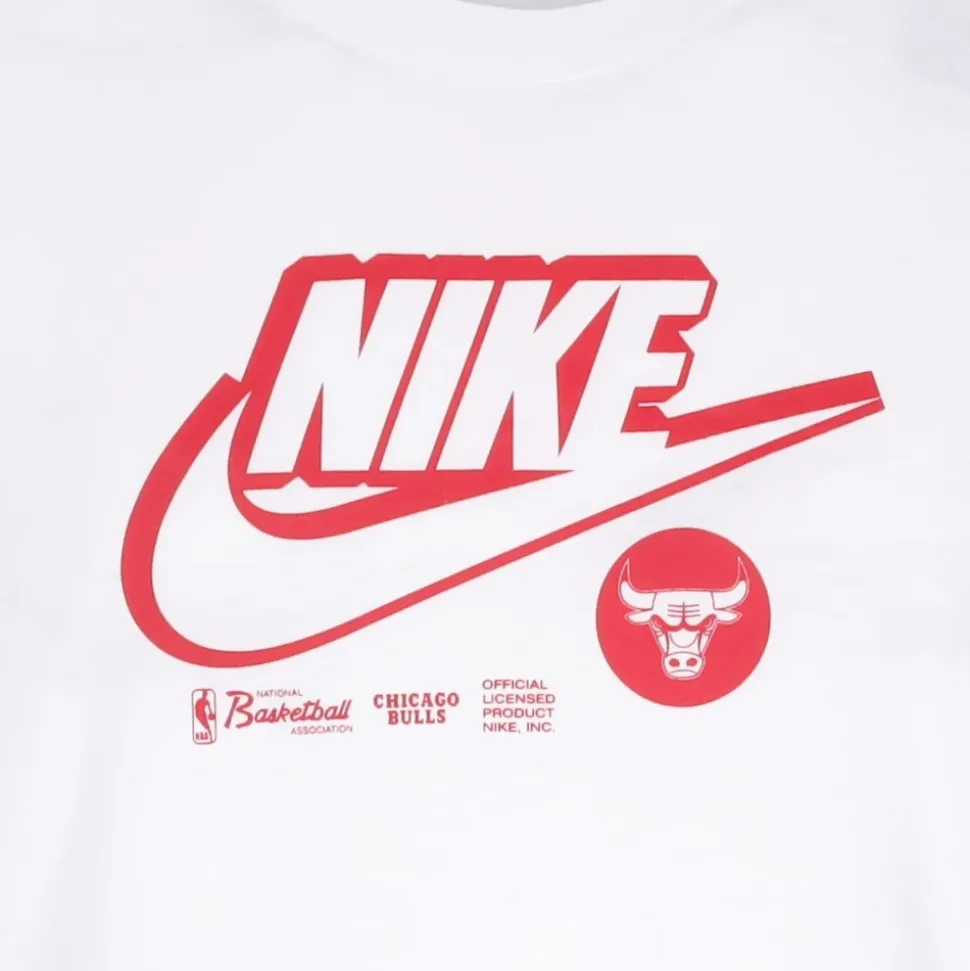 T-shirt avec logo Chicago Bulls Blanc