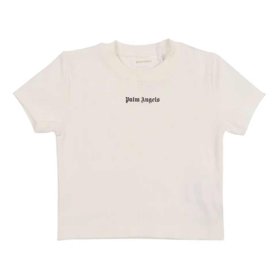 T-shirt bébé côtelé avec logo