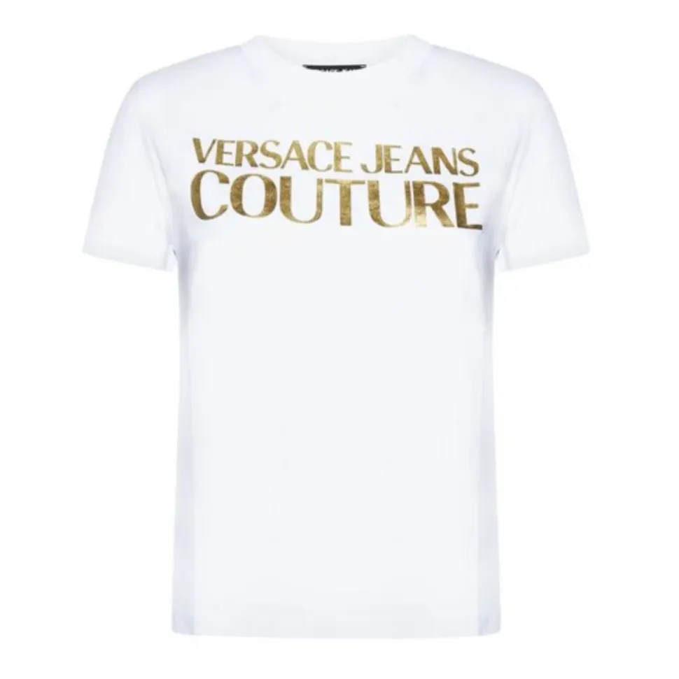 T-shirt Blanc avec Logo Imprimé