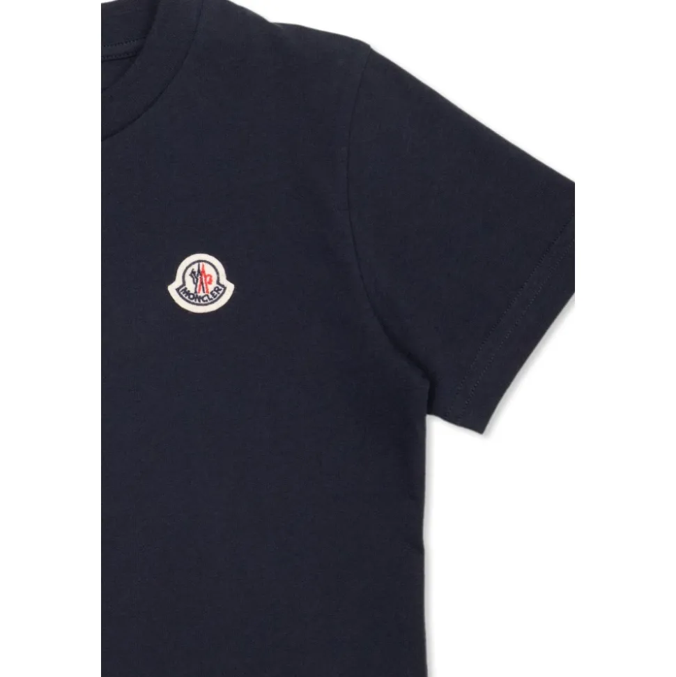 T-Shirt en Coton avec Écusson Logo